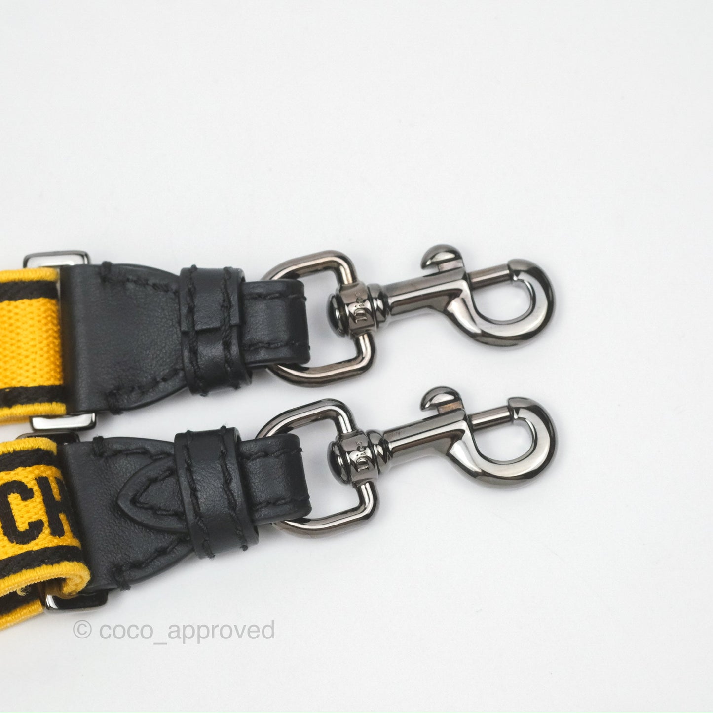 Christian Dior Small Diorcamp Bag Yellow Black Checkered Embroidery
