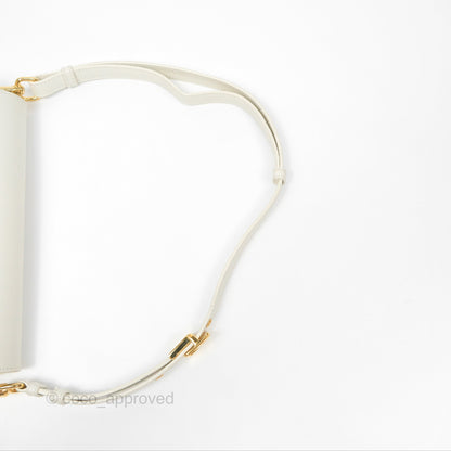 Christian Dior Bobby East-West Bag Calfskin White