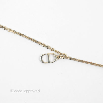 Christian Dior Double Necklace Bee Star Clover Crystals Pearls Gold Tone
