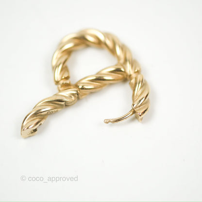 Dior 30 Montaigne Twist Earrings Gold Tone