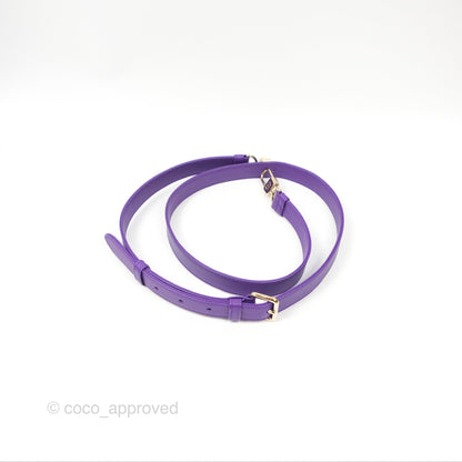 Dior Small Lady D-Joy Bag Purple Lambskin Cannage Gold Hardware