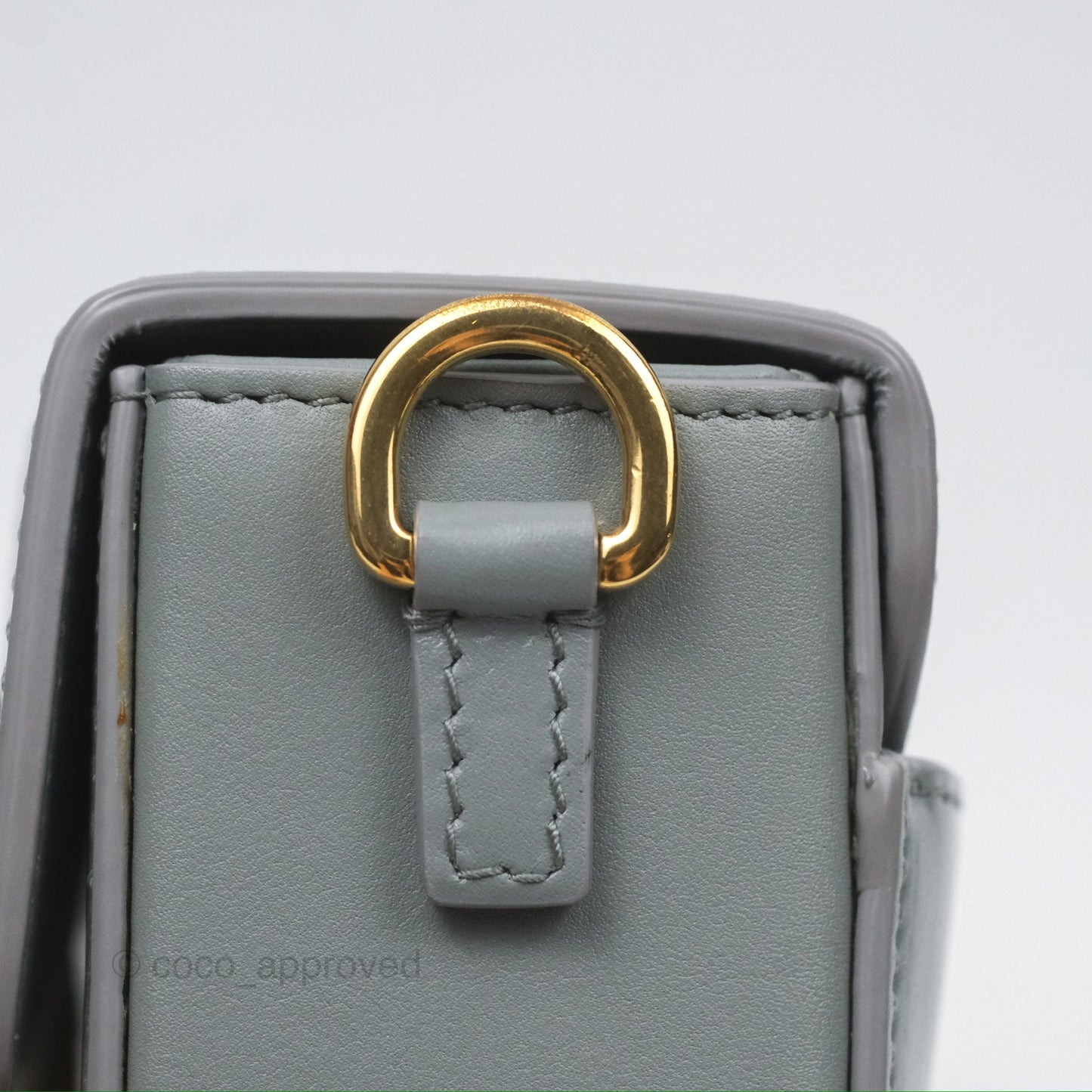 Christian Dior 30 Montaigne Box Bag Grey Calfskin