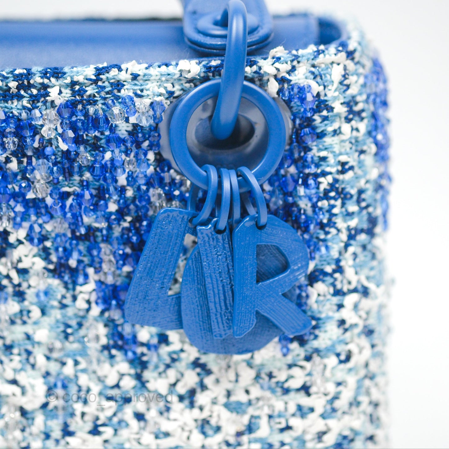 Dior Art Mini Lady Dior Beaded Blue "Chong Hyun Ha" Collaboration