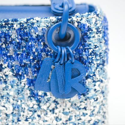 Dior Art Mini Lady Dior Beaded Blue "Chong Hyun Ha" Collaboration