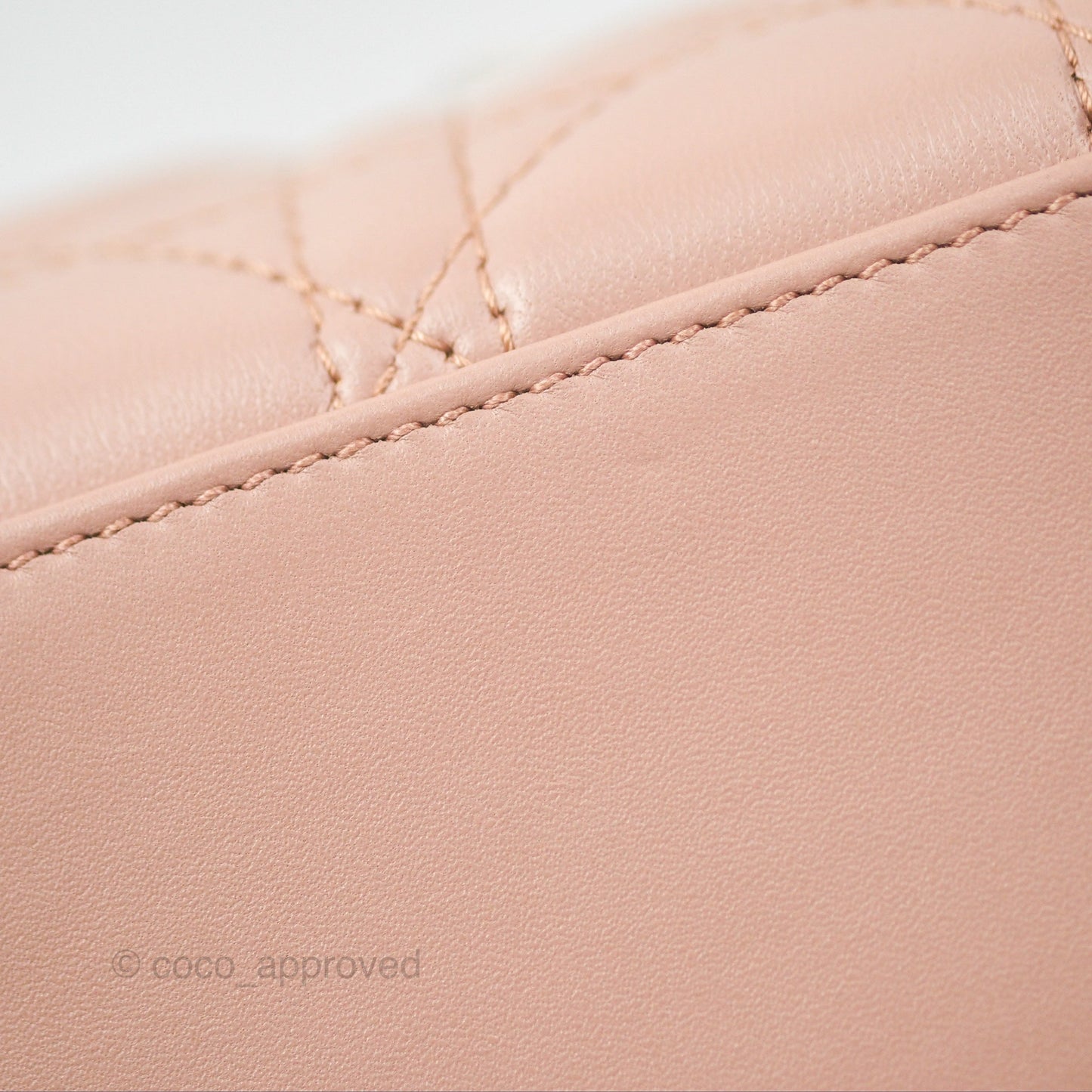 Christian Dior Mini Lady Dior Blush Cannage Lambskin Gold Hardware