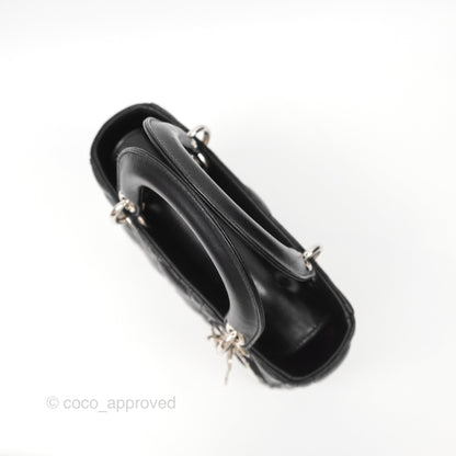 Christian Dior My ABCDior Lady Dior Black Lambskin Silver Hardware