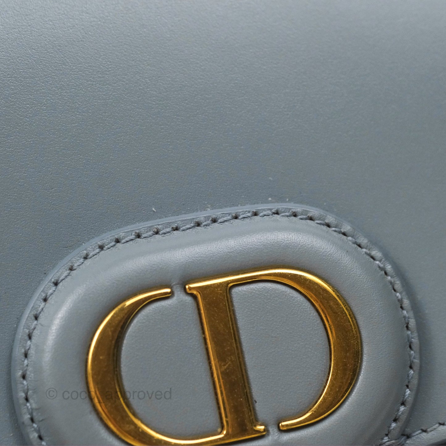 Christian Dior Medium Bobby Flap Grey Box Calfskin
