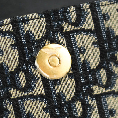 Christian Dior Blue Dior Oblique Jacquard Saddle Belt Pouch