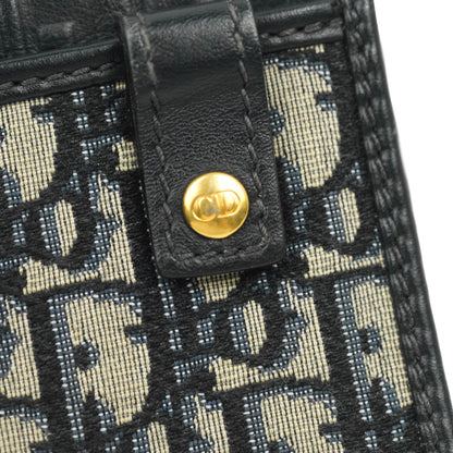 Christian Dior 30 Montaigne Blue Oblique Jacquard 2-in-1 Pouch