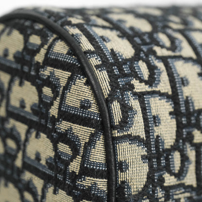 Christian Dior Roller Messenger Bag Beige and Black Dior Oblique Jacquard