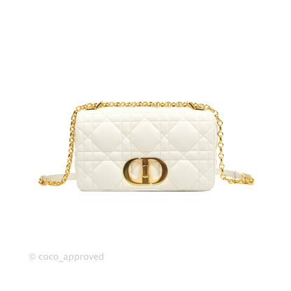 Christian Dior Medium Caro Bag Latte Matte Padded Macrocannage Calfskin