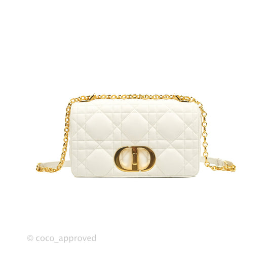 Christian Dior Medium Caro Bag Latte Matte Padded Macrocannage Calfskin