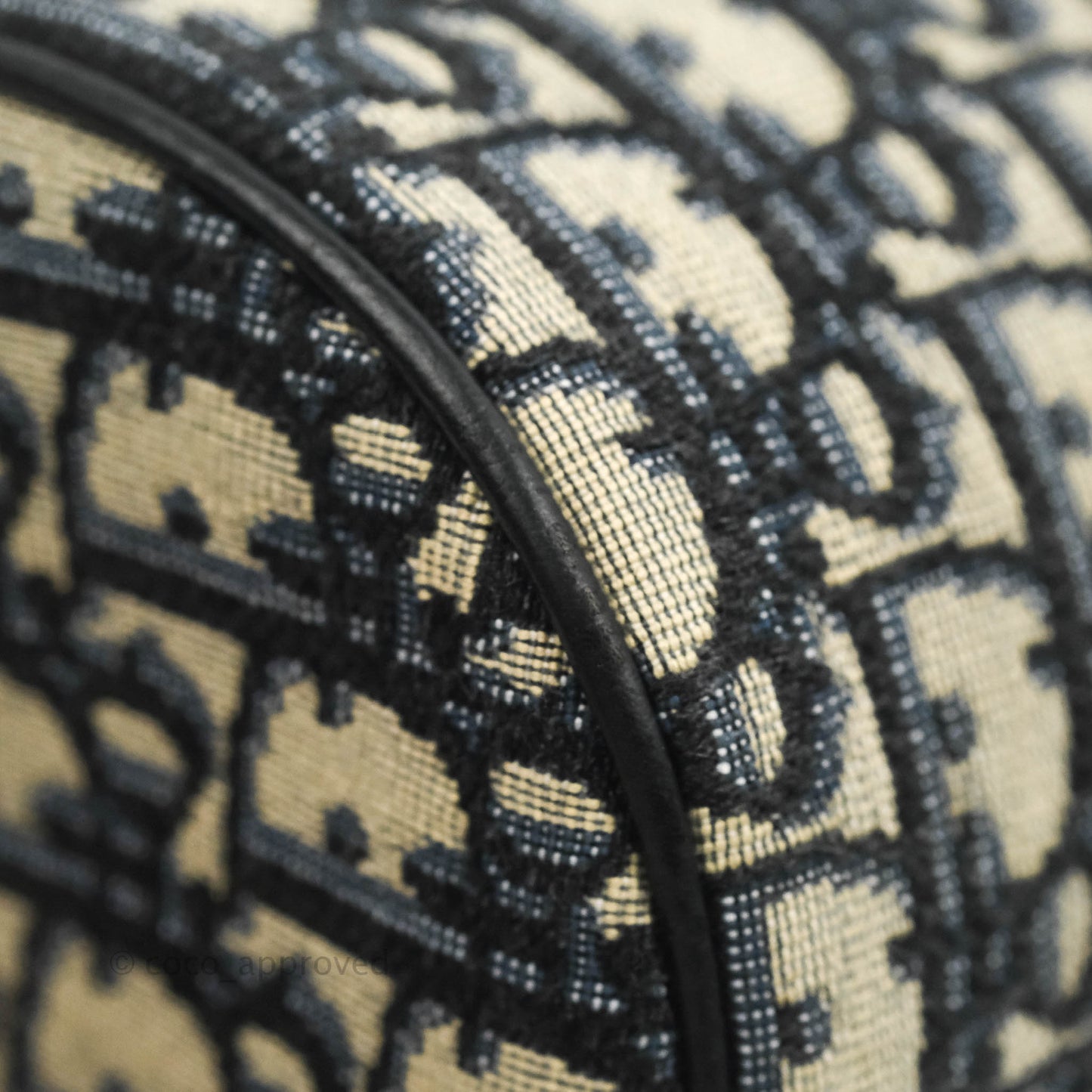 Christian Dior Roller Messenger Bag Beige and Black Dior Oblique Jacquard