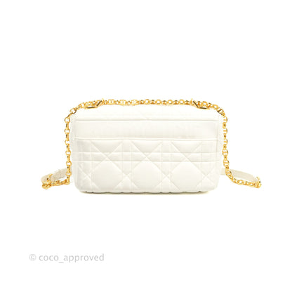 Christian Dior Medium Caro Bag Latte Matte Padded Macrocannage Calfskin