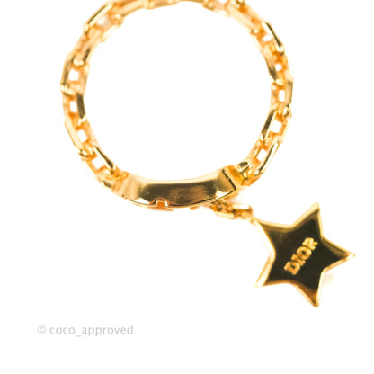 Dior Petit CD Ring Pink Crystals Rose Gold-Finish Metal