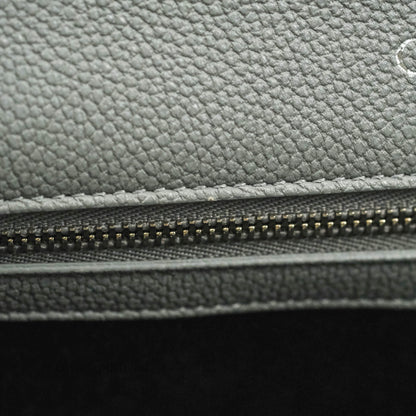 Christian Dior Medium Diorama Calfskin Flap Bag Grey Silver Hardware