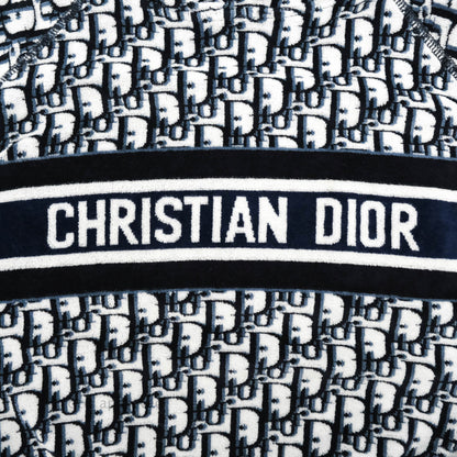 Christian Dior Short Hooded Dress Navy Dior Oblique Motif