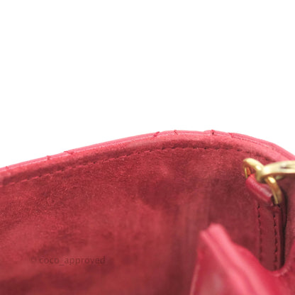 Dior DiorAddict WOC Red Lambskin Gold Hardware