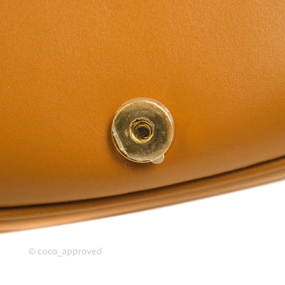 Dior Medium Bobby Bag Camel Calfskin Gold Hardware
