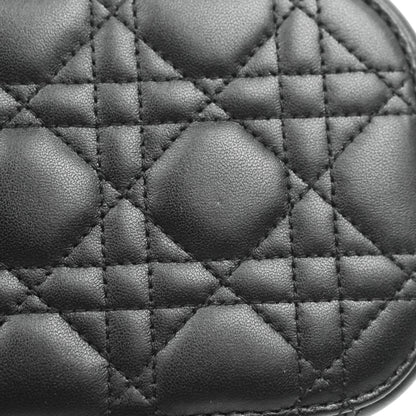 Christian Dior Small Diortravel Vanity Case Black Lambskin Cannage