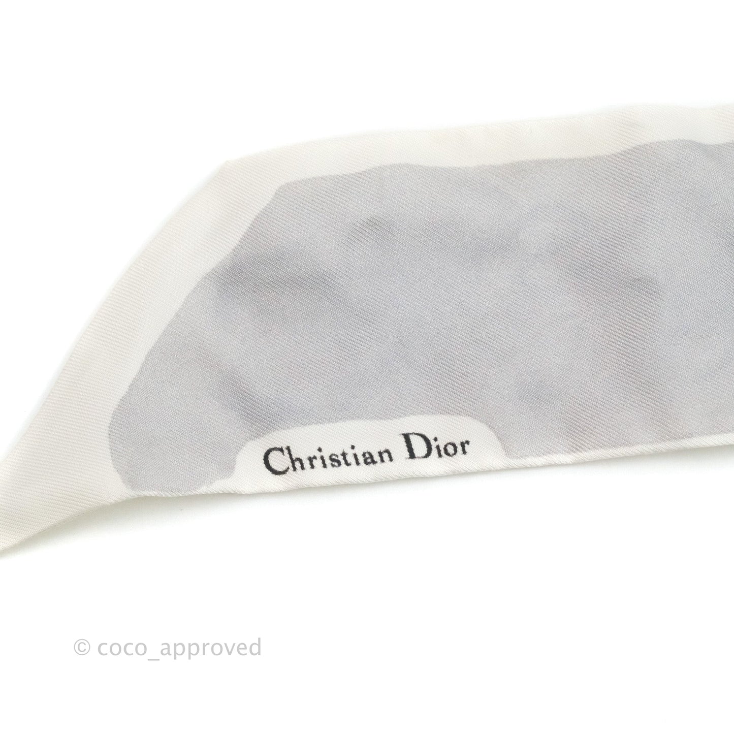 Christian Dior Zodiaque Silk Twilly Ivory