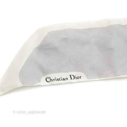 Christian Dior Zodiaque Silk Twilly Ivory