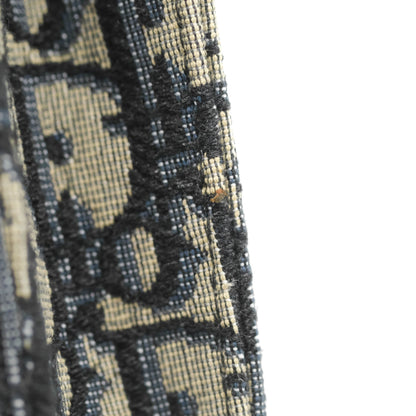 Christian Dior Blue Dior Oblique Jacquard Saddle Belt Pouch