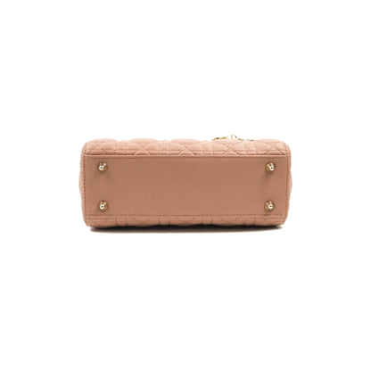 Christian Dior Lambskin My ABCDior Lady Dior Fard Gold Hardware