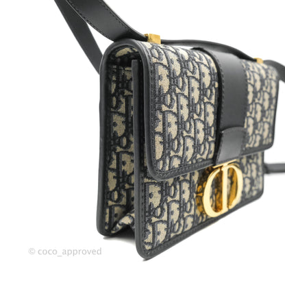 Dior 30 Montaigne Bag Blue Dior Oblique Jacquard