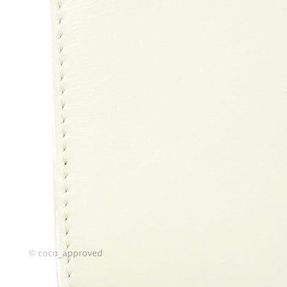 Christian Dior 30 Montaigne Bag White Calfskin Gold Hardware