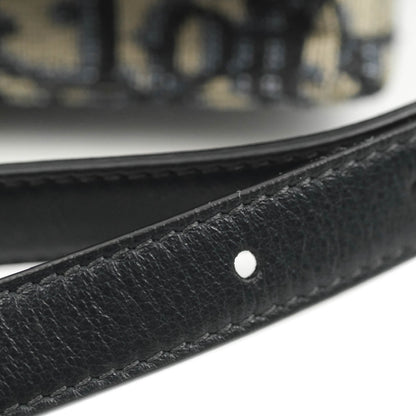 Christian Dior Blue Dior Oblique Jacquard Saddle Belt Pouch