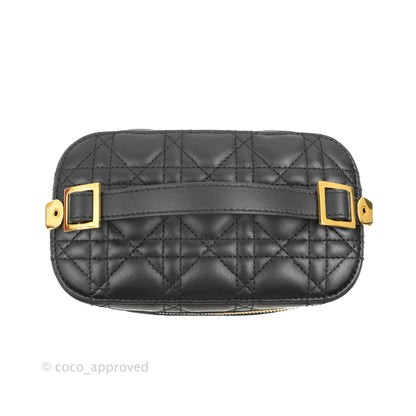 Christian Dior Small Diortravel Vanity Case Black Lambskin Cannage