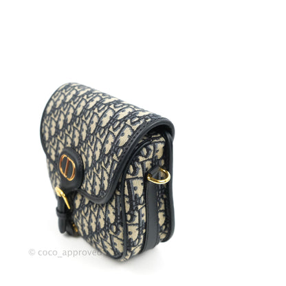 Dior Medium Bobby Bag Blue Oblique Jacquard Canvas