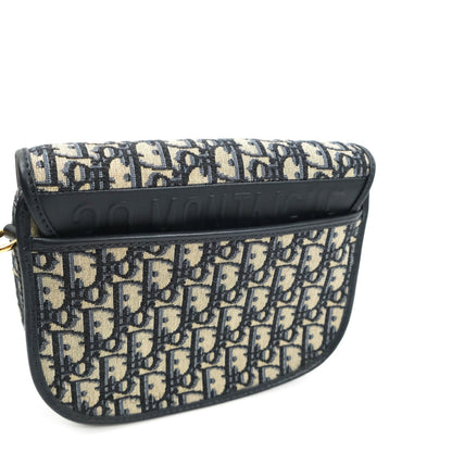 Dior Medium Bobby Bag Blue Oblique Jacquard Canvas