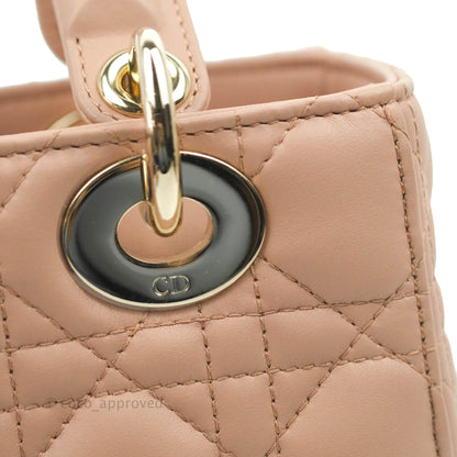 Christian Dior My ABCDior Lady Dior Fard Blush Lambskin Gold Hardware