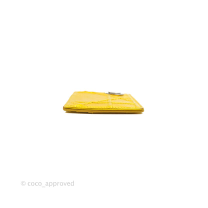 Christian Dior Diorama Metallic Yellow Card Holder