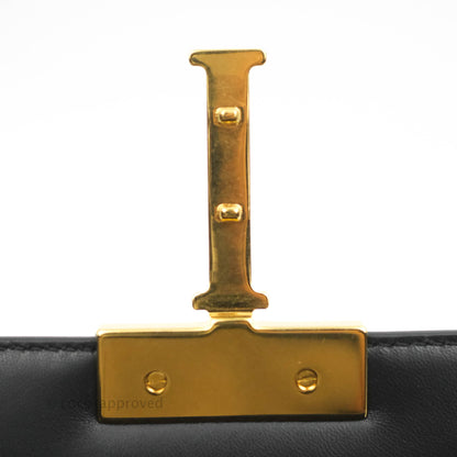 Christian Dior 30 Montaigne Box Bag Black Calfskin Gold Hardware