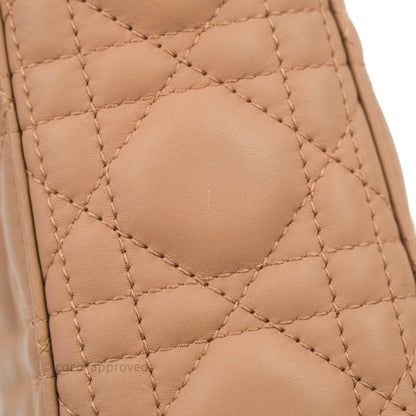 Christian Dior Mini Lady Dior Blush Ultramatte Cannage Calfskin