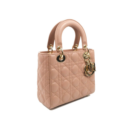 Christian Dior Lambskin My ABCDior Lady Dior Fard Gold Hardware