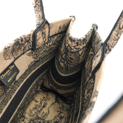 Dior Medium Book Tote Beige Multicolor Toile de Jouy Voyage Embroidery