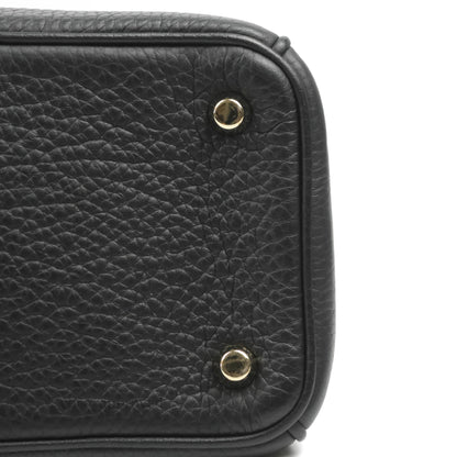 Christian Dior Medium Diorissimo Bag Black Fuchsia Grained Calfskin Gold Hardware