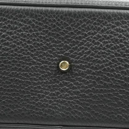 Christian Dior Medium Diorissimo Bag Black Fuchsia Grained Calfskin Gold Hardware