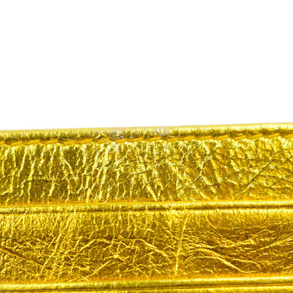 Christian Dior Diorama Metallic Yellow Card Holder