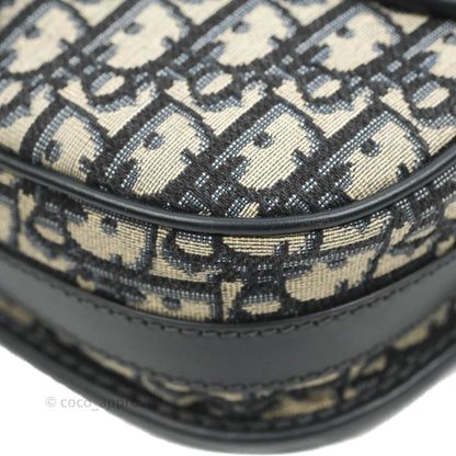 Dior Medium Bobby Bag Blue Oblique Jacquard Canvas