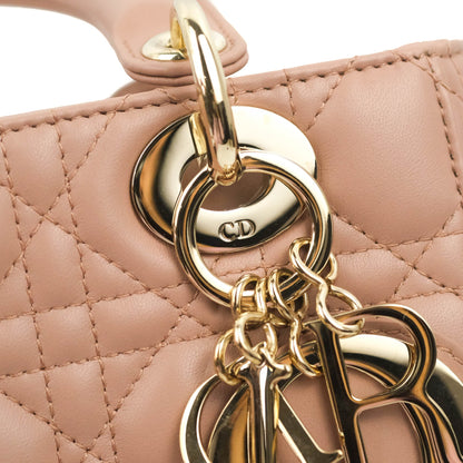 Christian Dior Lambskin My ABCDior Lady Dior Fard Gold Hardware