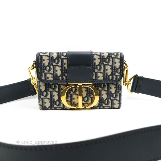Christian Dior 30 Montaigne Oblique Jacquard Box Bag