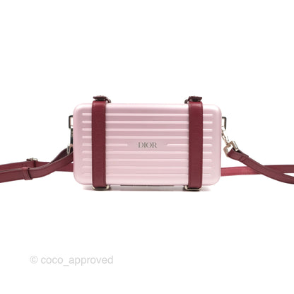 Dior x Rimowa Aluminum Personal Clutch Rose