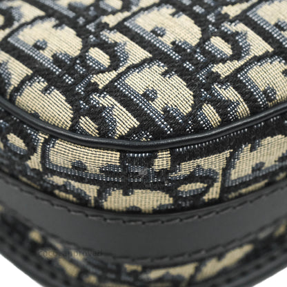 Dior Medium Bobby Bag Blue Oblique Jacquard Canvas