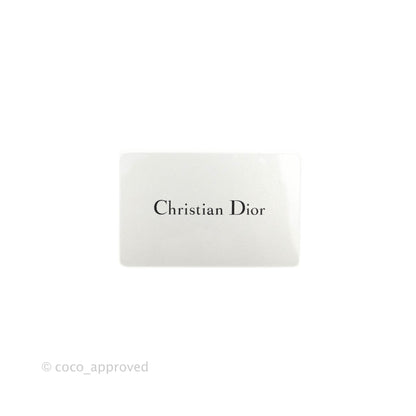 Christian Dior Medium Lady Dior Light Olive Patent Leather Silver Hardware