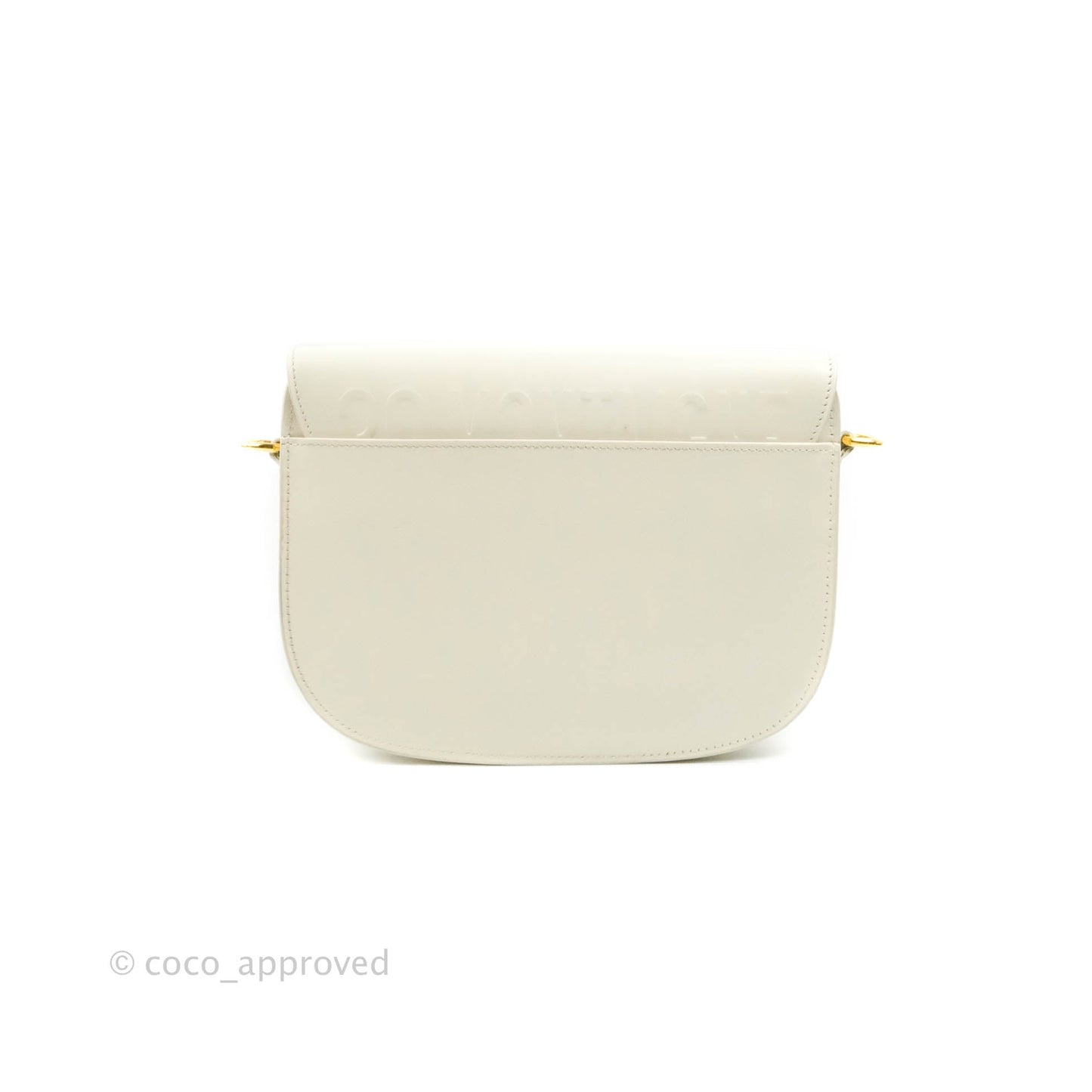 Dior Medium Bobby Bag Off White Calfskin Gold Hardware